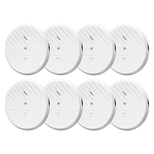 Migliori Webcam per finestre 125dB Ultra Slim Wireless Rilevatore di rottura di Vetro Allarme di Vibrazione Set di 8 Cam per Pc (Pink, One Size)