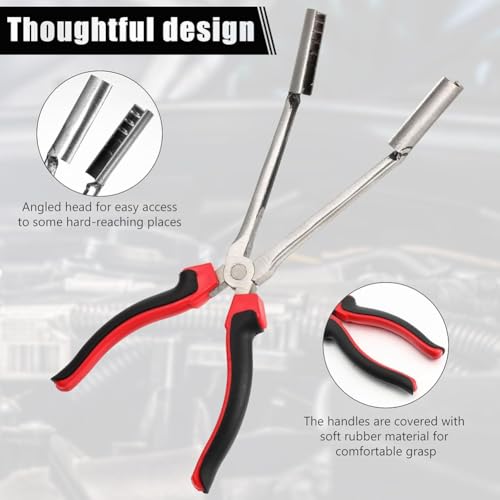 Kit de herramientas para quitar cables de bujías con alicates y extractor de fundas de motor 5