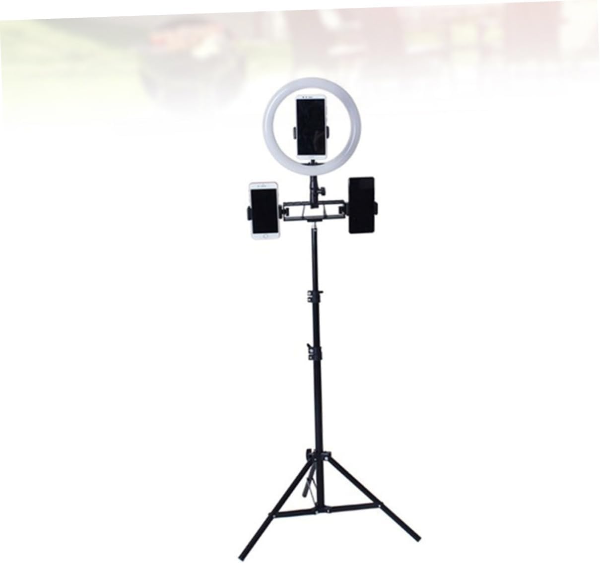 KICHOUSE Portable Led Ring Light Bracket Tripod Ball Head Rotating Dimmable for Photography Video Makeup Home Use