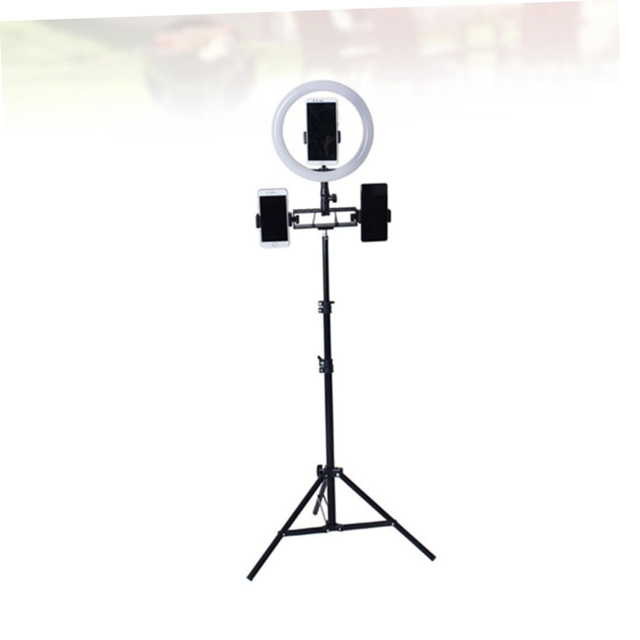 KICHOUSE Tripod Dimmable Led Ring Light 360° Rotatable 3 Colors Perfect for Photography Video and Makeup