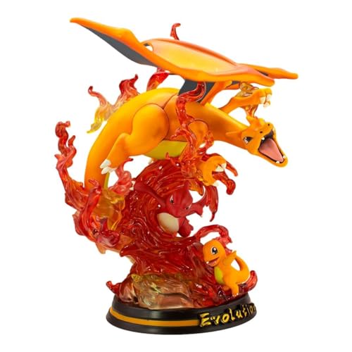 Image of AUGEN Charli-zard Evolution Action Figure Limited Edition for Car Dashboard, Decoration, Cake, Office Desk & Study Table (26cm)(Pack of 1)