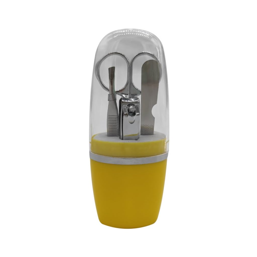 Coupe-ongles en acier inoxydable durable et son écrin jaune moderne