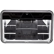 United Pacific 31089 Headlight, Ultralit, 4" x 6", LED, Clear Lens, High Beam, 12-24V DC, with Polycarbonate Lens & Housing