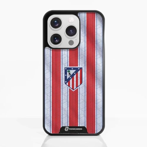 Coque iPhone 15 Pro Atlético de Madrid noir TPU accessoire antichoc