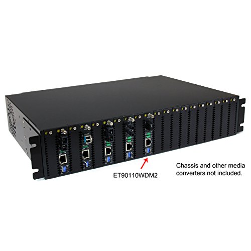Image of StarTech.com 10 /100 Mbps Ethernet Single Mode WDM Fiber Media Converter Kit SC 20km, TAA (ET90110WDM2)