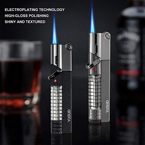 Encendedor de butano YUSUD, pack de 2, llama torch visible miniatura 6
