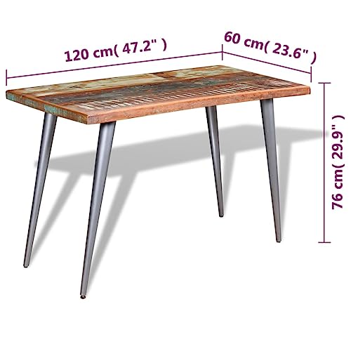 Table en bois massif robuste et stable pour petite salle à manger