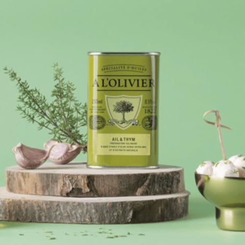 Aceite de Oliva infusionado con Ajo y Tomillo L'Olivier 8.3 oz Pack 2 miniatura 7