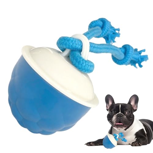 犬用 バウンスボール - インタラクティブ 犬 おもちゃ 動くボール - 動き検知 知育玩具 ストレス解消 室内 屋外 退屈対策 噛む強い子犬向け