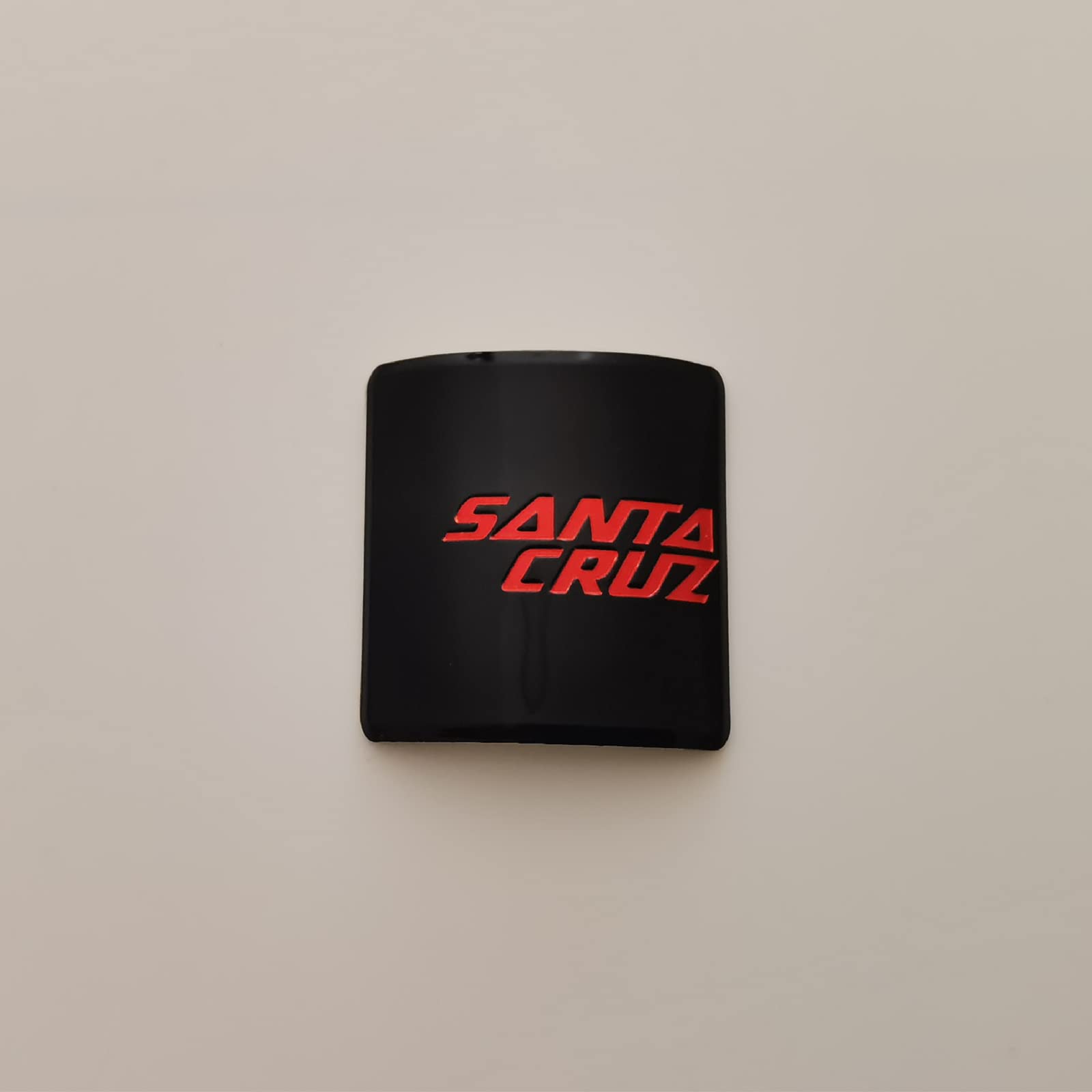 Odznaka na rower Santa Cruz, naklejka na rower górski, DIY spersonalizowany znak dekoracyjny, miękka naklejka ze stopu aluminium (Santa Cruz (czarna)
