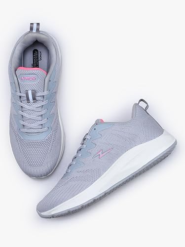Image of ATHCO Womens Vegas Running Shoes for Woman with Soft Flexible Memory Foam Women's Shoes for Walking Gym Training,Casual, Sports, Lightweight Lace up Athletics Slipon Running Shoes for Ladies & Girls