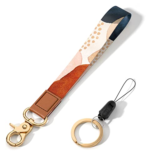 Image of Wrist Lanyard Key Chain, Cute Wristlet Strap Keychain Holder for Women Men Car Keys ID Badges Card Wallet Phone Camera