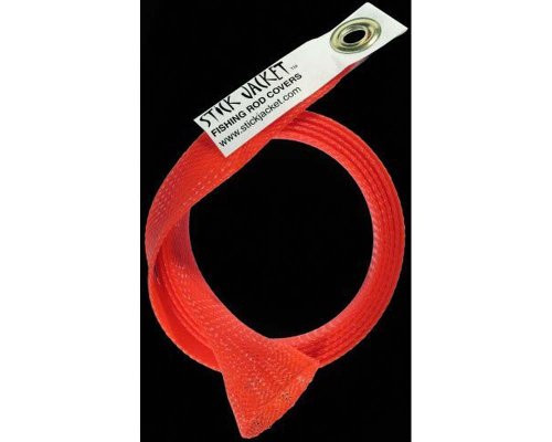 Stick Jacket Spinning Fishing Rod Cover Red