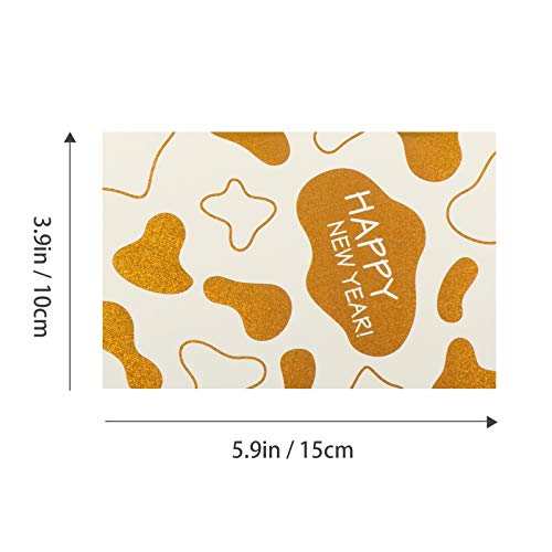 KESYOO 10Pcs 2021 Cartões de Ano Com Envelopes Convites de Feliz Ano Cartões de Mensagem de Presente