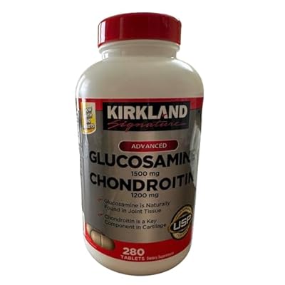 Kirkland Signature Glucosamine HCI 1500mg Chondroitin Sulfate 1200mg 220 TabletsNew Increased Count