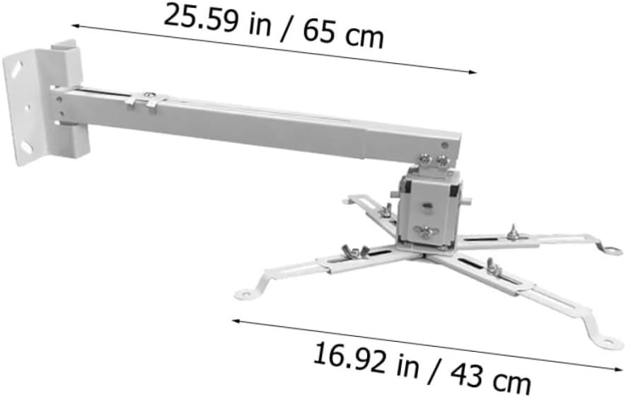 VILLCASE 1Pc Projector Ceiling Mount Wall Bracket Compatible with Projectors Easy Installation Versatile Angle Design