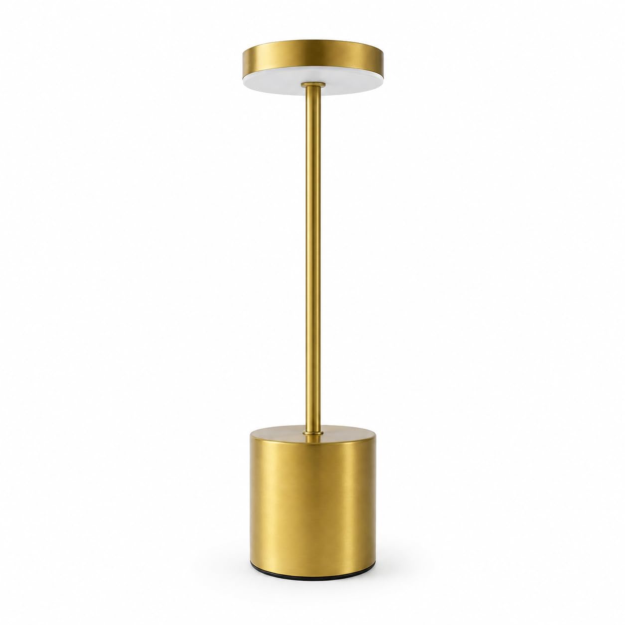 Aura & Hues Rechargeable LED Table Lamp | Touch Control Cordless Desk Lamp | 3 Color Dimmable Metal Night Lamp | USB Rechargeable Modern Bedside Lamp for Home, Office, Restaurant & Café (Golden)-image-12