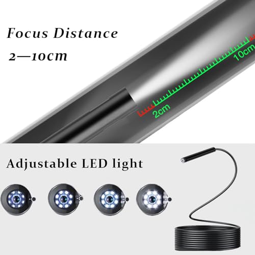 Jse JS-01 Endoscope Camera With Light, 16.4Ft Waterproof Borescope 1920P Hd, Semi-Rigid Cable Snake Camera thumb #5