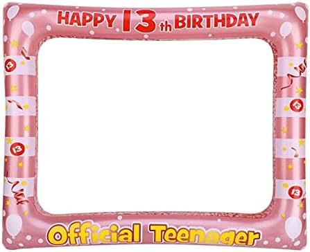 60th Birthday Photo Booth Props,Black Gold Inflatable Selfie Frame Picture Frame,Giant Inflatable Party Photo Booth Frame for 60th Birthday Party Decorations Supplies Men Women Favor Gift