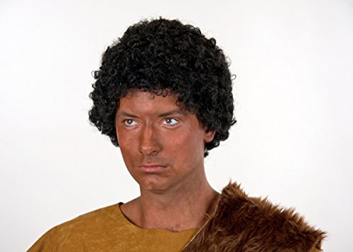 Perruque afro noire frisée et volumineuse pour femme et homme style cheveux crépus