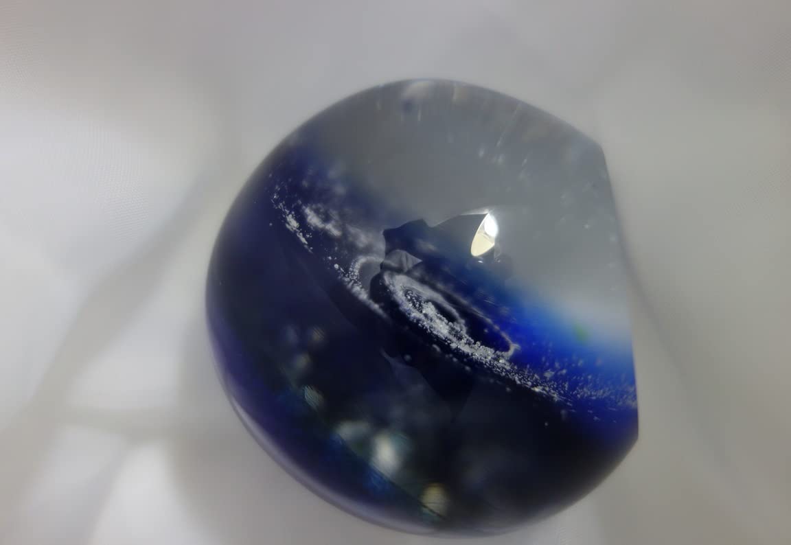 Amazon.co.jp: 宇宙の銀河をモチーフ 銀河シリーズ 青の銀河 手のひら