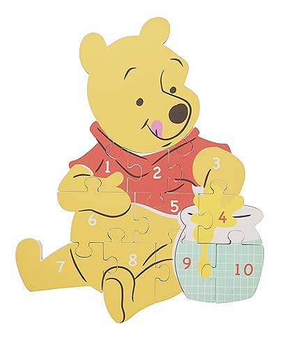 Orange Tree Toys Winnie The Pooh Disney Wooden Number Puzzle