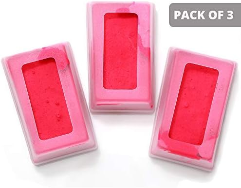 Rurtec Crayon Block Marker for CHINMARK and MATINGMARK Breeding/Marking Harnesses, 3 Pack Fluoro Pink, Made in New Zealand
