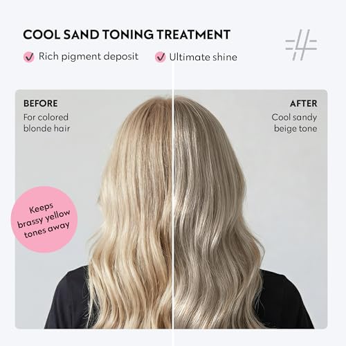 Image of FOUR REASONS Color Mask, Cool Sand Blonde (27 Colors) - Hair Gloss & Color Depositing Conditioner - Semi Permanent Hair Toner for Color-Treated Hair Color For Women - Vegan & Cruelty-Free - 6.76 fl oz