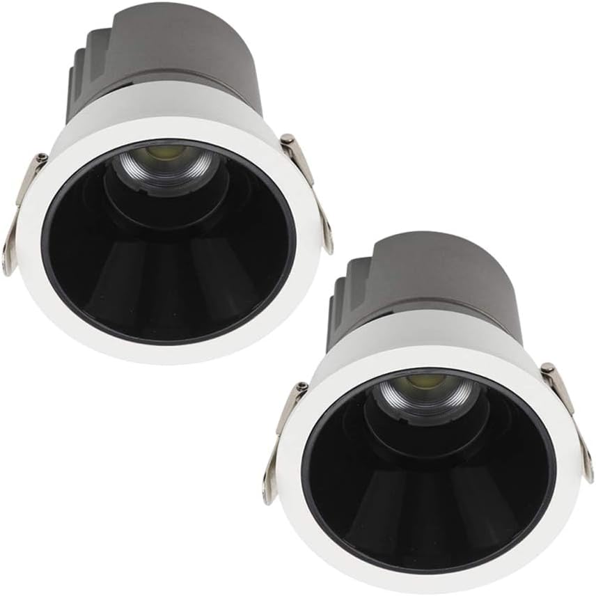 2 Pack LED Recessed Lighting,3.3Inch Ceiling Recessed Lights10W 3CCT Switchable Can Lights, Baffle Trim Downlights for Corridor Living Room Retrofit Installation