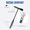 Welding Chipping Hammer with Spiral Spring Handle,11 Inch,Wire Brush,10 Inch,Welding Hammer Slag Removal Tool Set