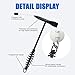 CZMOONSEE Welding Chipping Hammer with Spiral Spring Handle,11 Inch,Wire Brush,10 Inch,Welding Hammer Slag Removal Tool Set