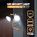 LUTEC 32W 3500 Lumen LED Security Lights Motion Sensor Light Outdoor, 5000K Daylight, IP65 Waterproof, Dusk to Dawn, Hardwired Motion Detector Flood Light for Garage, Yard, Porch-Black