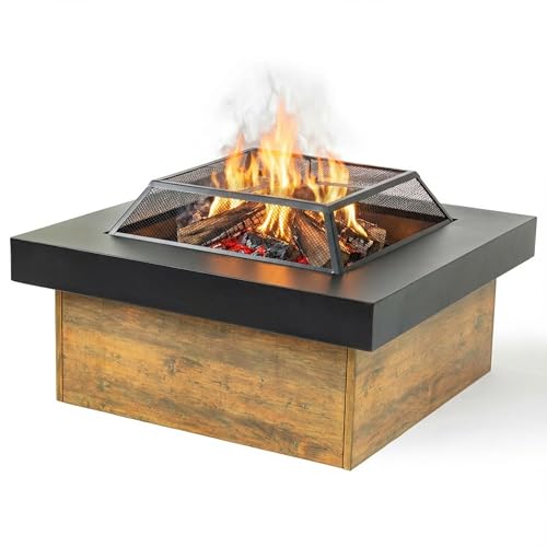 WILDMOS 36' Firepits for Outside，Wood Burning...