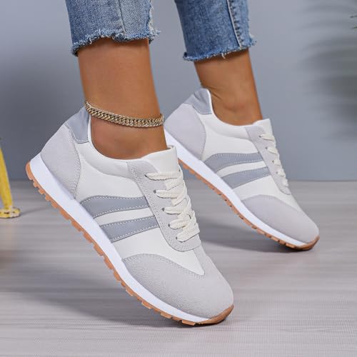 Chaussures décontractées confortables cuir souple dames lacets 40