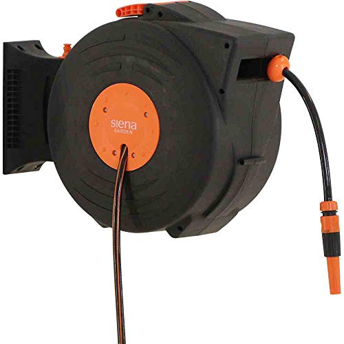 Siena Garden Caja para Manguera de Pared, Color Verde y Naranja