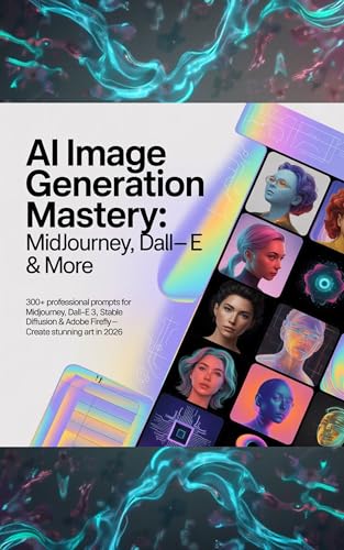 AI Image Generation Mastery: Midjourney, DALL-E & More: 300+ Professional Prompts for Midjourney, DALL-E 3, Stable Diffusion & Adobe Firefly - Create Stunning Art in 2026