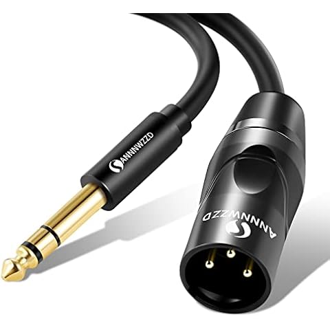 ANNNWZZD XLR to 1/4, TRS to XLR Cable, TRS to XLR Cable for Guitar, Mixer, Speaker 50FT/15M Cover