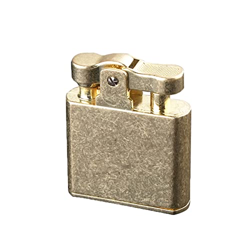 Ambrogio.L Oil Petrol Lighter Flint Wheel Refillable Kerosene Cigar Cigarette Vintage Metal Lighter
