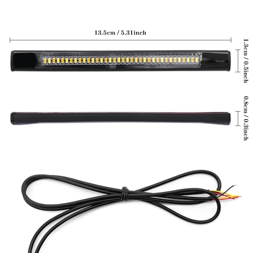 Clignotants universels moto et feu stop flexible pour customisation - 4