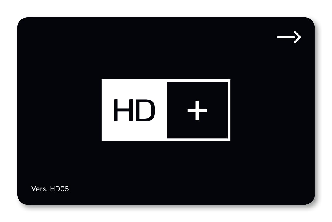 HD+ card for 12 months of TV in brilliant HD quality