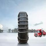 9mm Set of 2 Heavy Duty Snow Chains for Suvs and Cars Skid Traction Chains High Strength Manganese Emergency Use for Tire Reliable in Ice 9.00R16 2pcs 11.00R20
