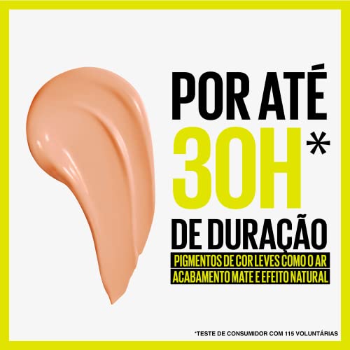 Maybelline NY Base Alta Cobertura Super Stay Active Wear Resistente ao Suor Alta Duração até 30h na