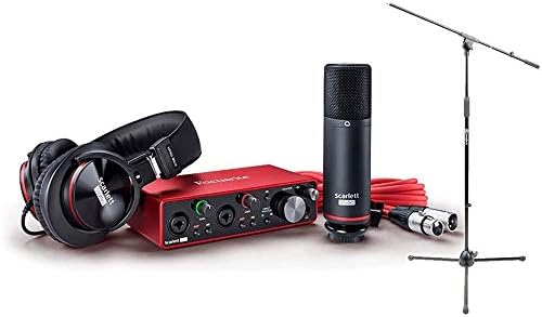 Focusrite Scarlett 2i2 Studio 3rd Generation Producer Recording Package w/AxcessAbles Mic Stand Producer Recording Package