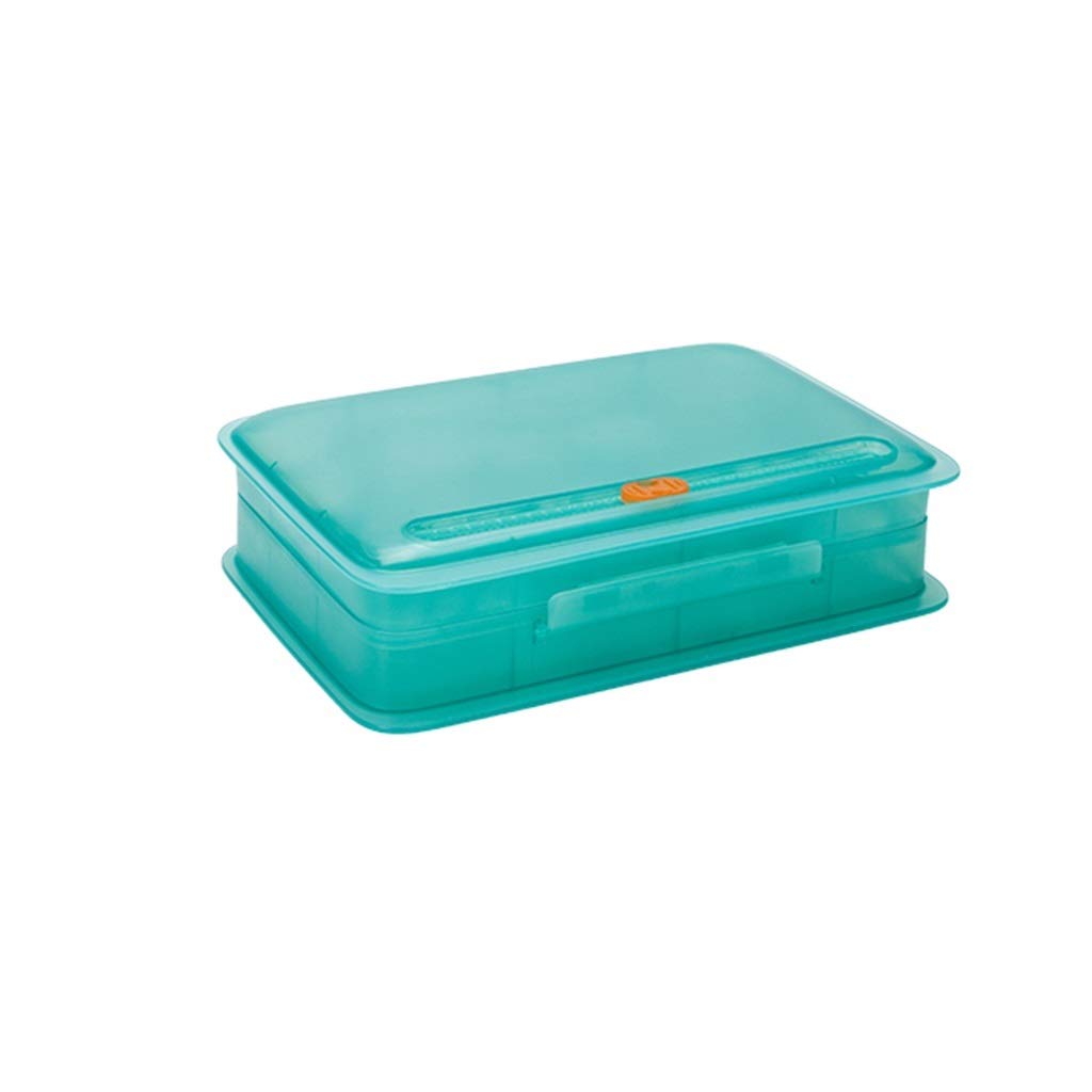 ZHANGXIAO Eierablage, Nesting Egg Storer Container Kühlschrank Lager Halter Box Zum 15 Eier (Farbe : Hellblau)