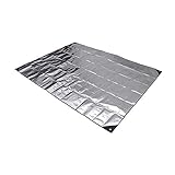 Csheng Stranddecke Picknickdecke Gepolstert Picknick Decke Picknickdecke Isoliert Picknickdecke Klein Sandfreie Strandmatte Picknickdecke Outdoor Thermodecke Outdoor Picknickdecke Silver,L