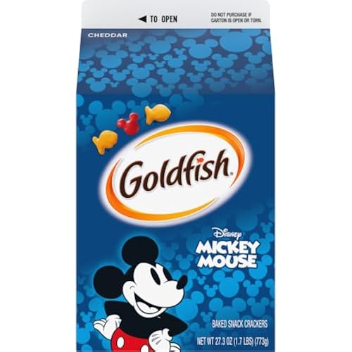 Goldfish Disney Mickey Mouse Cheddar Cheese Crackers, 27.3 Oz