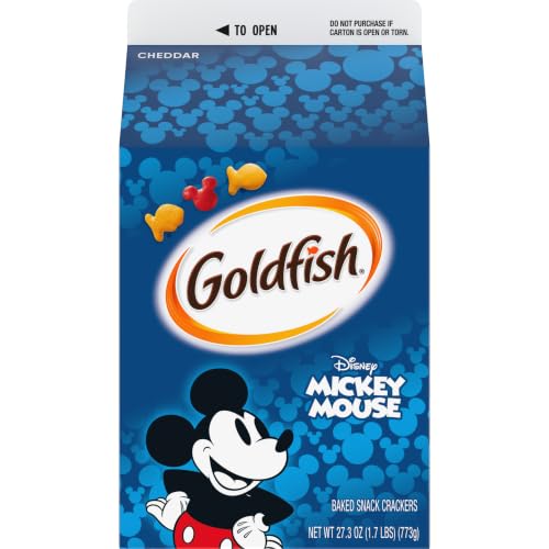 Goldfish Disney Mickey Mouse Cheddar Cheese Crackers, 27.3 Oz