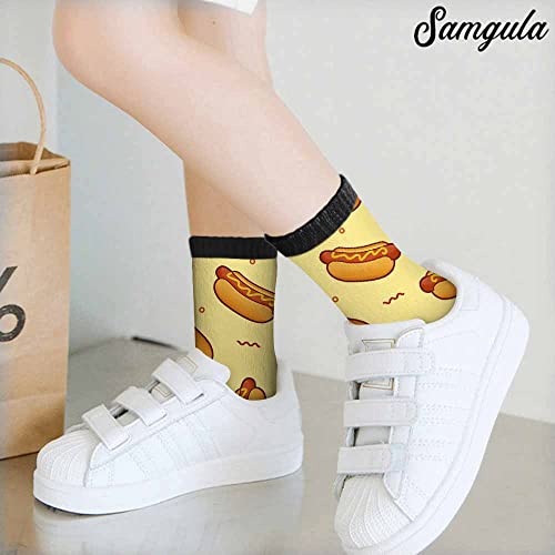 Image of Crew Socks for Woman Size 6-8 Tropical Wildlife Bright Teal Girls Socks