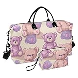 Grande capacité et léger : ce grand sac mesure 52,1 x 35,1 x 20,1 cm. La petite trousse de rangement de maquillage mesure 23,1 x 15 x 8,9 cm. La capacité est d'environ 40 L et peut contenir 2 à 4 jours de courts voyages essentiels quotidiens. Le tissu durable et léger ne pèse que 0,7 kg, ce qui est pratique pour les voyages et le transport.