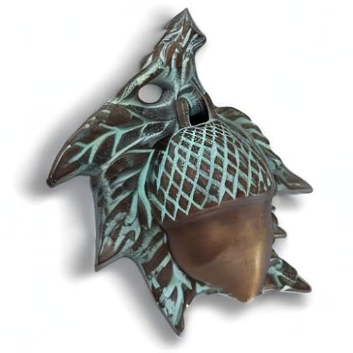 SPI Home Acorn Door Knocker - Solid Brass Decorative Front Door Hardware - Thumbnail 2